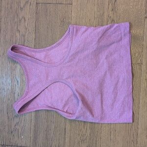 lululemon athletica Pink Racerback Crop Tank Top